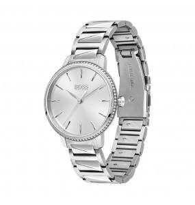 Montre Femme Hugo Boss Signature  - Boîtier acier argenté - Bracelet acier argenté - Ref 1502539