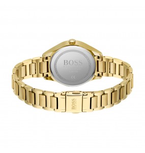 Montre Femme Hugo Boss Sport Lux  - Boîtier acier doré - Bracelet acier doré - Ref 1502584
