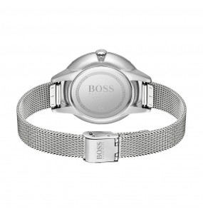 Montre Femme Hugo Boss Business  - Boîtier acier argenté - Bracelet acier argenté - Ref 1502611