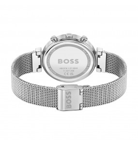 Montre Femme Hugo Boss Business  - Boîtier acier argenté - Bracelet acier argenté - Ref 1502625