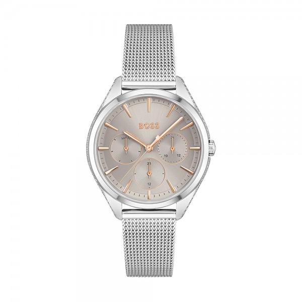 Montre Femme Hugo Boss Business - Boîtier acier argenté - Bracelet acier argenté - Ref 1502638 Montre Femme Hugo Boss Business - Boîtier acier argenté - Bracelet acier argenté - Ref 1502638