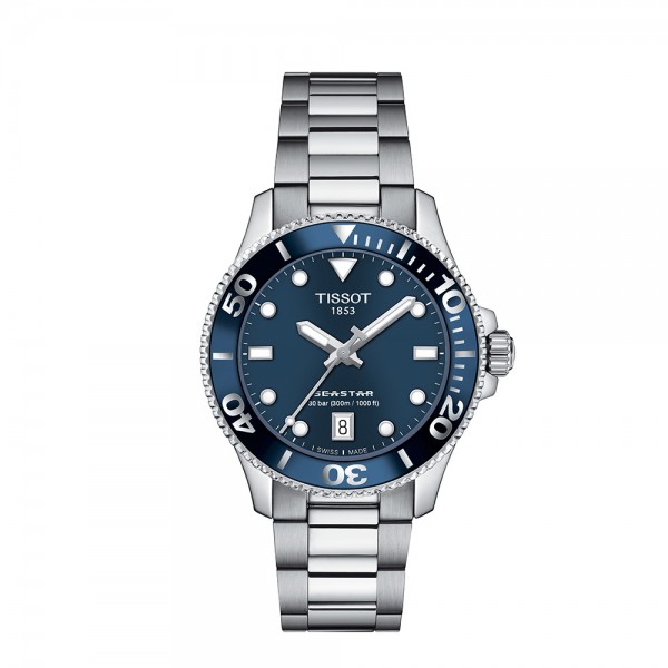 TISSOT SEASTAR 1000 36MM BLEU ACIER T1202101104100