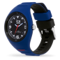 Montre Homme Ice Watch Pierre Leclercq - Boîtier résine Bleu - Bracelet Silicone Bleu - Réf. 018948