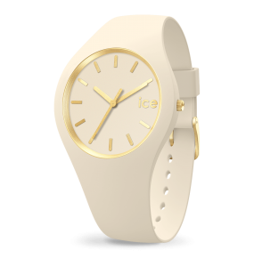 Montre Ice Watch Glam Brushed Femme - Boîtier Silicone Beige - Bracelet Silicone Beige - Réf. 019528