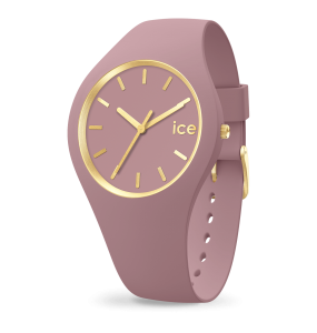 Montre Ice Watch Glam Brushed Femme - Boîtier Silicone Rose - Bracelet Silicone Rose - Réf. 019529