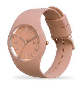 Montre Ice Watch Glam Brushed Femme - Boîtier Silicone Beige - Bracelet Silicone Beige - Réf. 019530