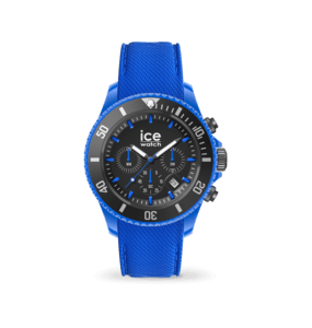 Montre Ice Watch Chrono Homme - Boitier Acier Bleu - Bracelet Silicone Bleu - Réf. 019840