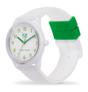 Montre Unisexe Ice Watch Solar Power - Boîtier résine Blanc - Bracelet Silicone Blanc - Réf. 018739