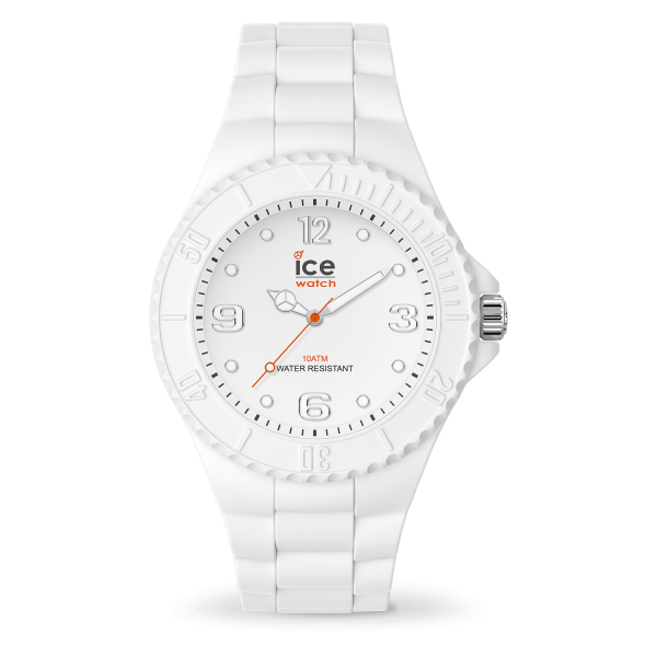 Montre Unisexe Ice Watch Generation - Boîtier résine Blanc - Bracelet Silicone Blanc - Réf. 019150