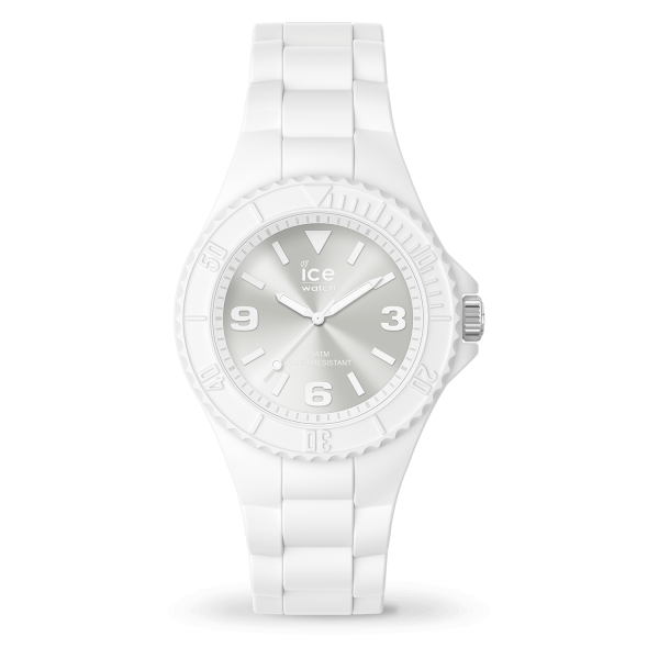 Montre Femme Ice Watch Generation - Boîtier résine Blanc - Bracelet Silicone Blanc - Réf. 019139