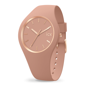 Montre Ice Watch Glam Brushed Femme - Boîtier Silicone Beige - Bracelet Silicone Beige - Réf. 019525