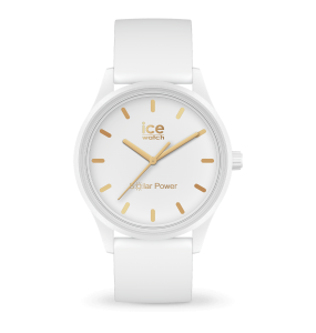 Montre Femme Ice Watch solar power - White gold - Medium  - 3H - Réf. 020301