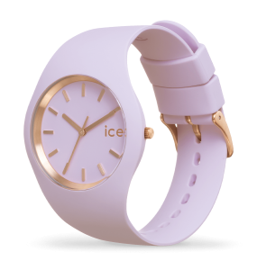 Montre Ice Watch Glam Brushed Femme - Boîtier Silicone Violet - Bracelet Silicone Violet - Réf. 019531