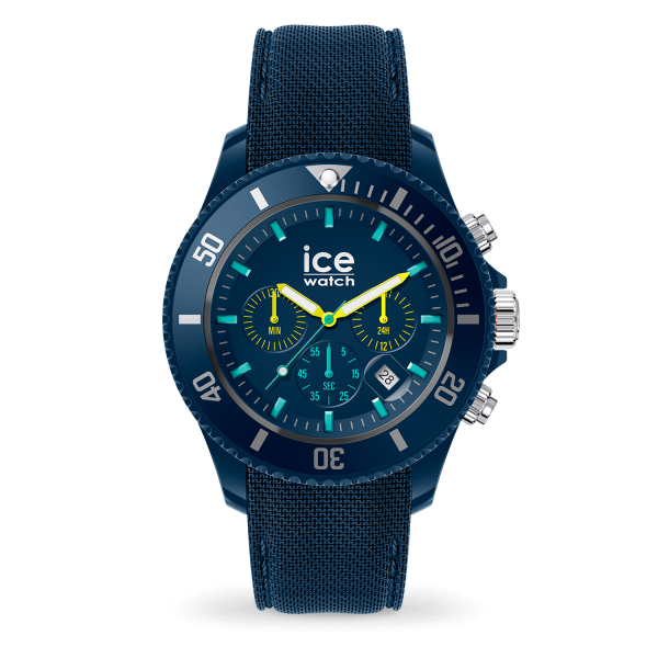 Montre Homme Ice Watch chrono - Blue lime - Large - CH - Réf. 20617