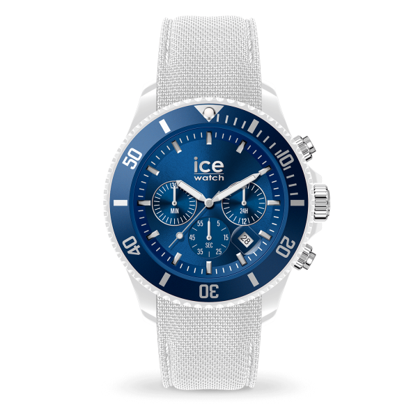 Montre Homme Ice Watch chrono - White blue - Large - CH - Réf. 20624