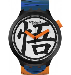 Montre Homme Swatch Collection Dragon Ball Z Goku X Swatch Sb01Z101