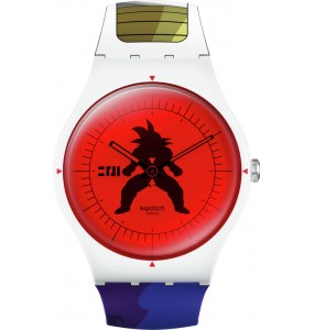 Montre Homme Swatch Collection Dragon Ball Z Vegeta X Swatch Suoz348