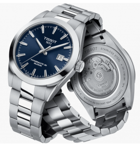 TISSOT GENTLEMAN POWERMATIC 80 SILICIUM BLEU ACIER T1274071104100