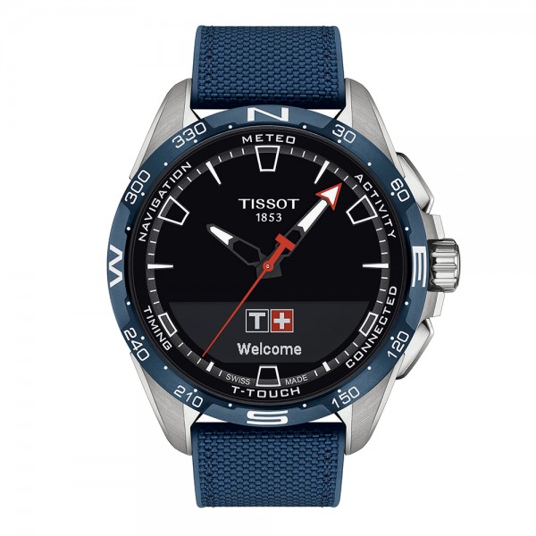 TISSOT T-TOUCH CONNECT SOLAR BLEU NOIR TISSU T1214204705106