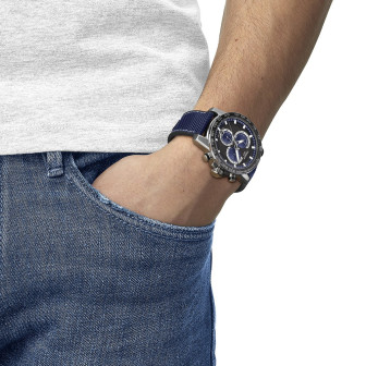 TISSOT SUPERSPORT CHRONO BLEU TISSU T1256171705103