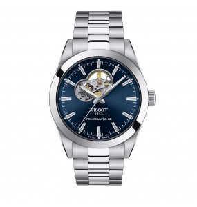 TISSOT GENTLEMAN POWERMATIC 80 OPEN HEART BLEU ACIER T1274071104101