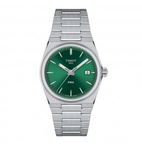 TISSOT PRX 35MM VERT ACIER T1372101108100