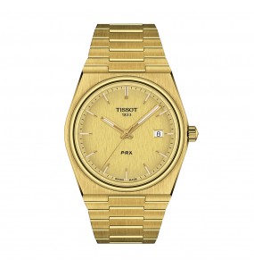 TISSOT PRX PVD OR JAUNE ACIER T1374103302100