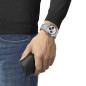 Montre Homme Tissot PRX chronographe automatique blanc bracelet acier - Réf. T1374271101100