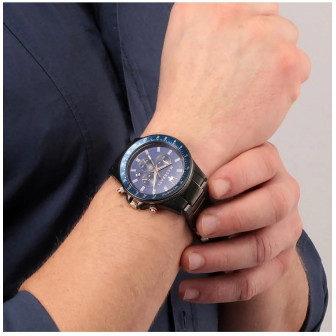 Montre Homme MASERATI Sfida Acier PVD Gris Bleu - R8873640001