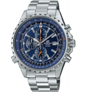 Montre Homme Casio Edifice Chrono cadran bleu EF-527D-2AVUEF