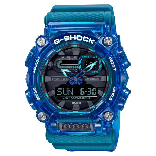 Montre Homme Casio G-Shock résine bleu GA-900SKL-2AER