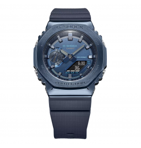 Montre Homme Casio G-Shock boîtier acier bleu, cadran bleu GM-2100N-2AER