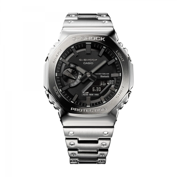 Montre Homme Casio G-Shock boîtier acier gris, cadran noir GM-B2100D-1AER