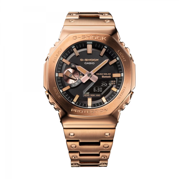 Montre Homme Casio G-Shock boîtier acier bronze, cadran noir GM-B2100GD-5AER