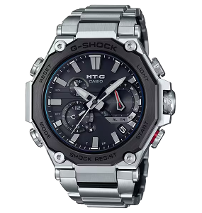 Montre Homme Casio G-Shock boîtier acier gris, cadran noir MTG-B2000D-1AER