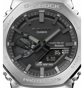 Montre Homme CASIO G-Shock Chrono Acier Gris Noir - GM-B2100D-1AER