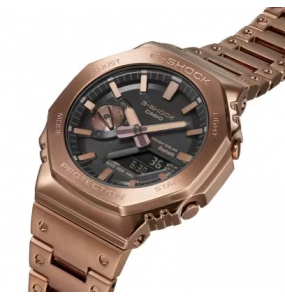 Montre Homme Casio G-Shock boîtier acier bronze, cadran noir GM-B2100GD-5AER