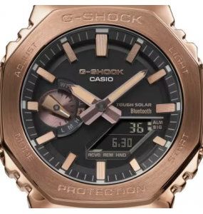 Montre Homme Casio G-Shock boîtier acier bronze, cadran noir GM-B2100GD-5AER