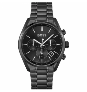 Montre Homme Boss Champion en Métal Noir Ref 1513960