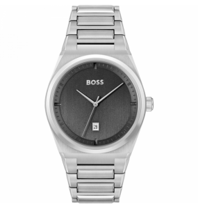 Montre Homme Boss Steer en Métal Argenté Ref 1513992