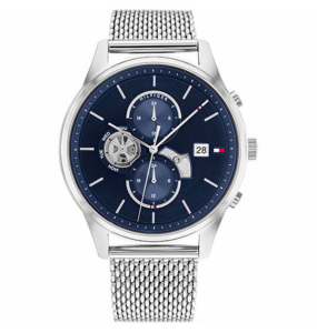 Montre Homme Tommy Hilfiger Weston en Métal Argenté Ref 1710504