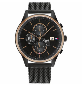 Montre Homme Tommy Hilfiger Weston en Métal Noir Ref 1710505