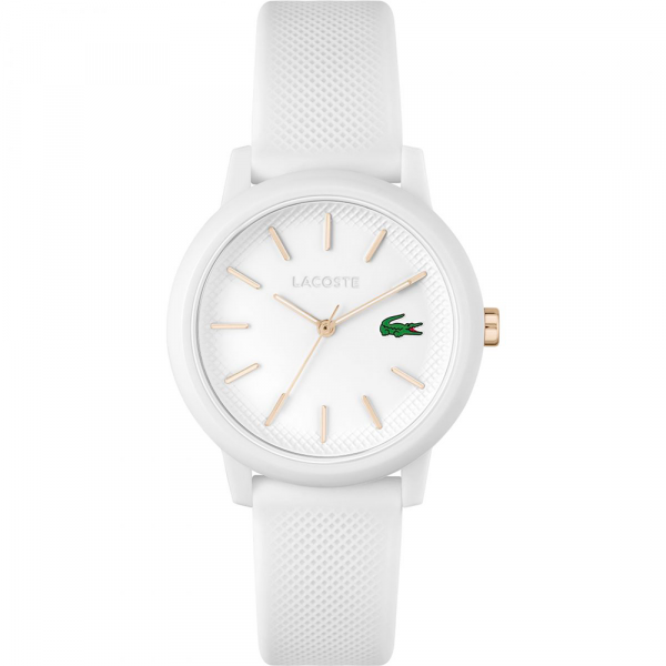 Montre Femme Lacoste 12.12 en Plastique Blanc Ref 2001211