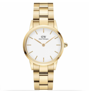 Montre Femme Daniel Wellington Iconik Link en Métal Doré Ref DW.DW00100567