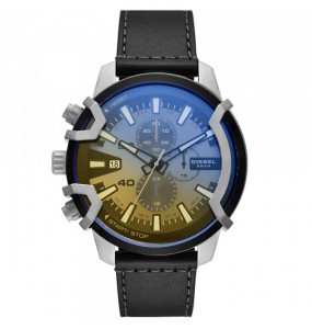 Montre Homme Diesel Griffed en Cuir Noir Ref DZ4584