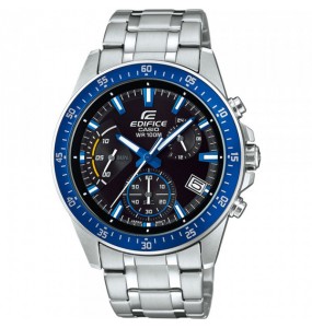 Montre Homme Casio Edifice Chrono en Acier Argenté Ref EFV-540D-1A2VUEF