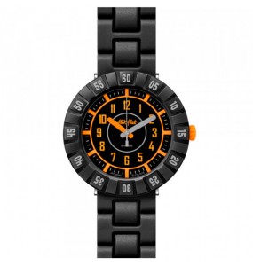 Montre Enfant Flik Flak Catch U en Plastique Noir Ref FCSP093