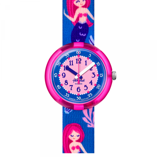 Montre Enfant Flik Flak Seareni en Nylon Bleu Ref FPNP107