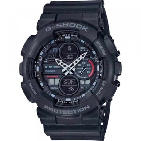 Montre Homme Casio G-Shock en Résine Noir Ref GA-140-1A1ER