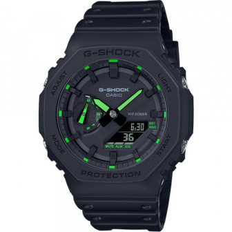 Montre Homme Casio G-Shock en Résine Noir Ref GA-2100-1A3ER